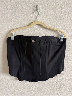 Miaou Black Strapless Corset Top